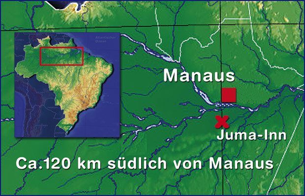Wenige Transferstunden von Manaus entfernt